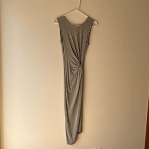 LUSH gray wrap dress